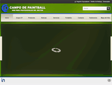 Tablet Screenshot of campodepaintball.com